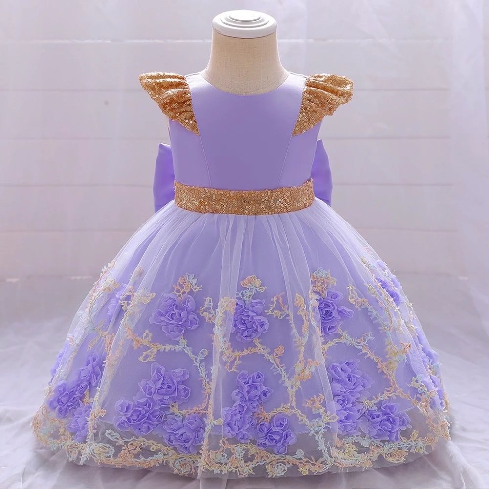 Luxury Boutique Flower Wedding Birthday Princess Dress 5029